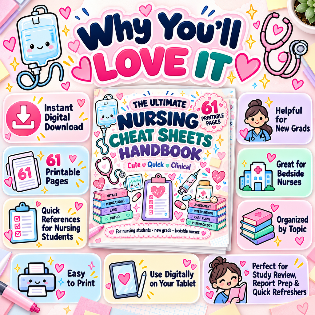 Nursing study guide PDF benefits for nursing students and new graduates